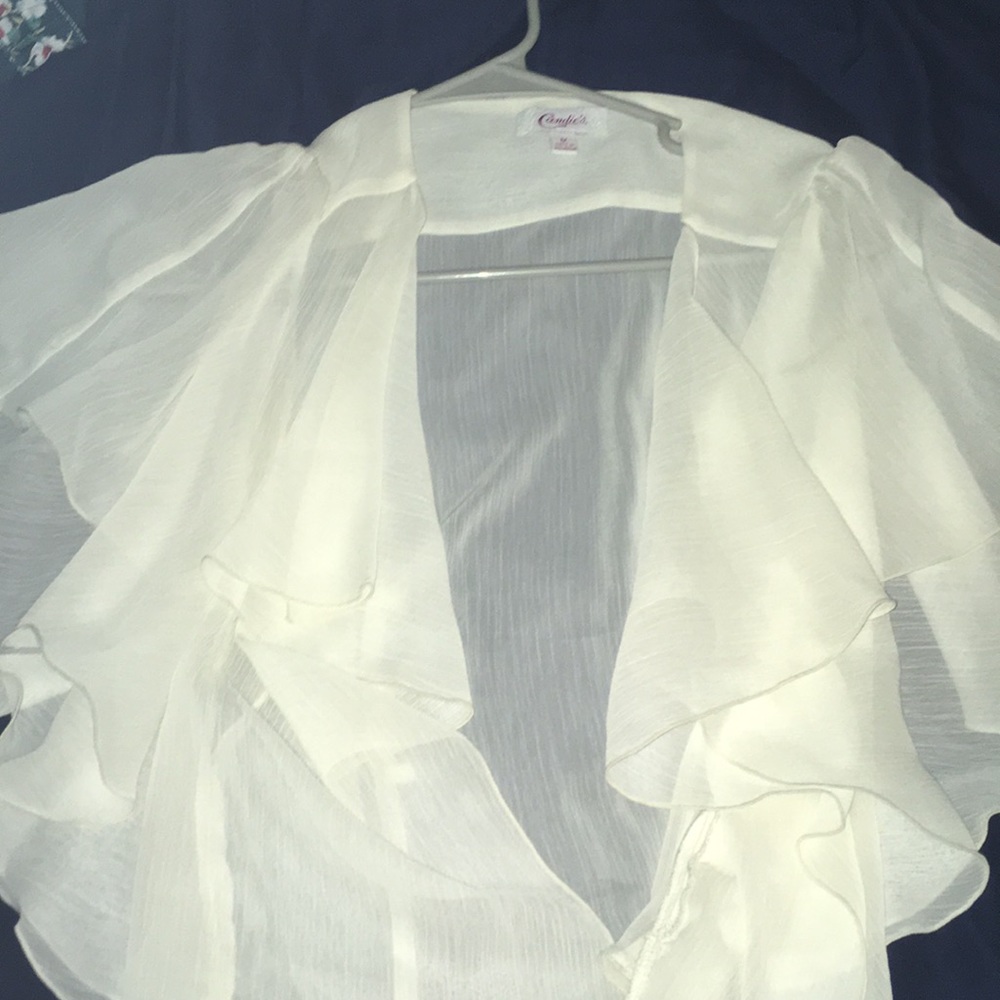 Cream lace blouse